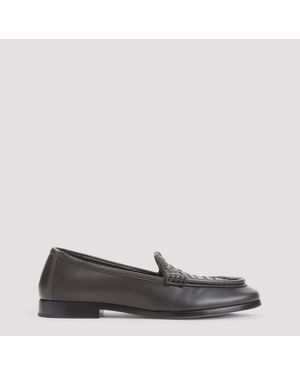 Bottega Veneta Silenzio Supple Loafer - Gray