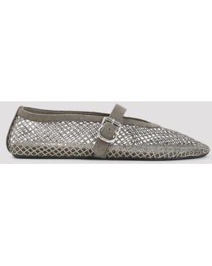 Alaïa Fishnet Ballerinas - Gray