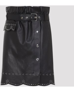 Marni Leather Skirt - Black