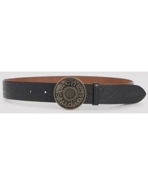 Acne Studios Calf Leather Belt - Black