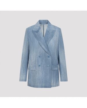 Ermanno Scervino Polyester Blazer - Blue