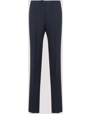 Canali Linen Pants - Blue
