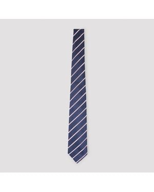 Kiton Multi Silk Tie - Blue