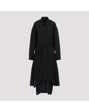 Balenciaga Maxi Patched Shirt - Black