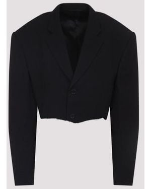 Balenciaga Cut Off Sb Jacket - Black