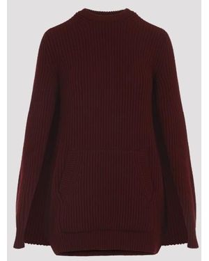 Max Mara Astoria Knit Mini Dress - Purple