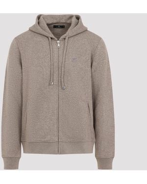 Etro Zipped Hoodie - Gray