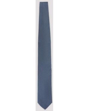 Lanvin Circle Dot Tie - Blue