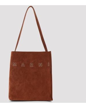 Marni Cigar Small Museo Hobo Bag - Brown