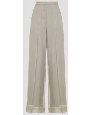 Sportmax Max Mara Pianoforte Olivi Organza Pants - Natural