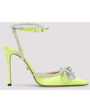 Y-3 Double Bow Silk Pumps - Green