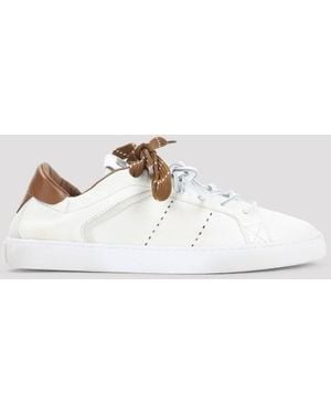 Miu Miu Calf Leather Sneakers - White