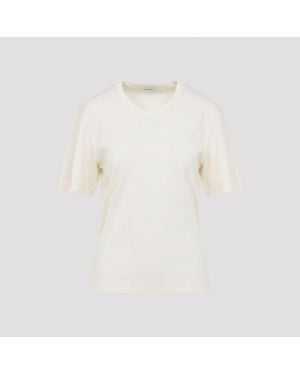 Lemaire Rib Collar T-Shirt - White