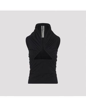 Rick Owens Prong Ss Top - Black