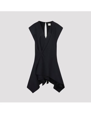 KHAITE Merith Acetate Mini Dress - Black