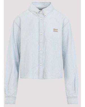 Miu Miu Cotton Shirt - Blue