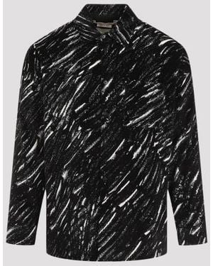 Marni Shirt With Brushstroke Patterns - Black
