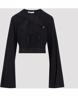 Lanvin Grosgrain Cotton Top - Black
