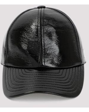 Courreges Signature Vinyl Cap - Black
