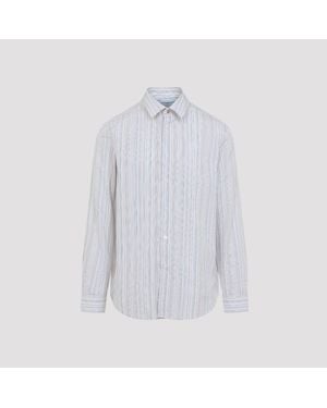 Paul Smith Stripe Cotton Regular Shirt - Blue