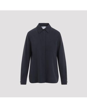 Max Mara Silk Siamese Shirt - Blue