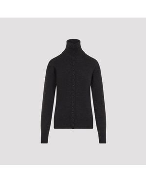 Lemaire Buttoned Wool Top - Black