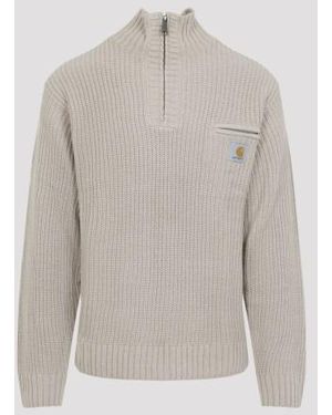 Carhartt Detroit Half Zip Sweater - Gray