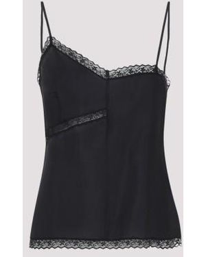 MM6 by Maison Martin Margiela Silk Top - Black
