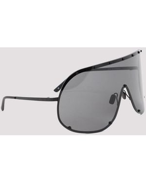 Rick Owens Mini Acetate & Metal Sunglasses - Black