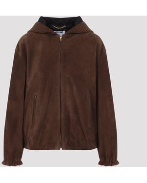 Moschino Suede Jacket - Brown