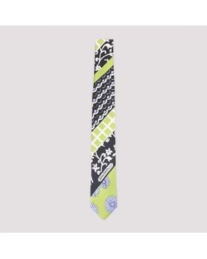 Lanvin Patchwork Tie - Blue