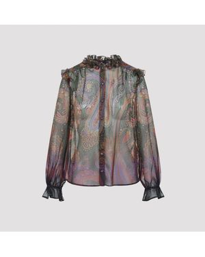 Etro Silk Blouse - Gray