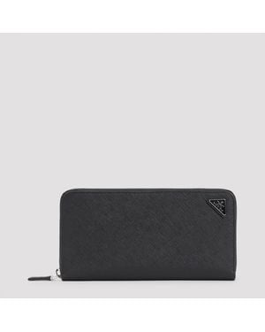 Prada Zip Aroud Wallet - Black