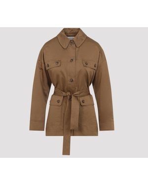 Yves Salomon Shirt Jacket - Brown