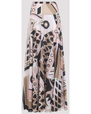 PUCCI Cotton Long Skirt - Multicolor