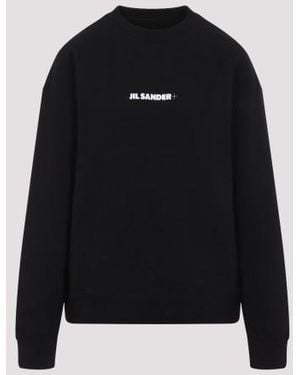 Jil Sander Cotton Sweatshirt - Black