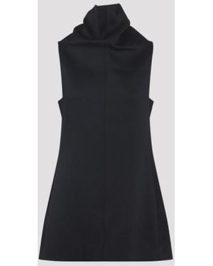 KHAITE Daria Mini Dress - Black