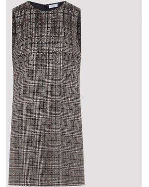 Brunello Cucinelli Brunello Cuccinelli Mini Dress - Gray