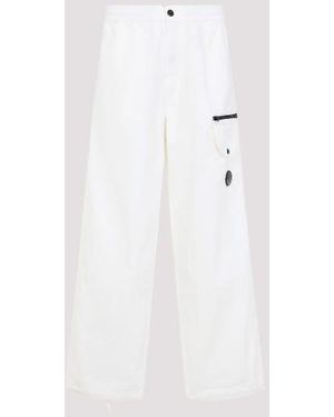 C.P. Company Microreps Boxy Cargo Pants - White