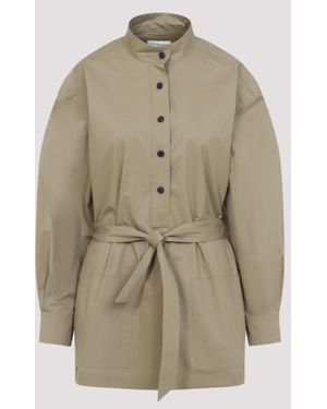 Saint Laurent Elegant Mini Shirt For - Natural