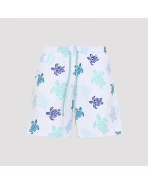 Vilebrequin Swim Shorts White - Blue