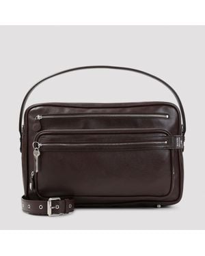 Acne Studios Camero Leather Handbag (W 28Cm X H 42Cm X D 11Cm) - Black