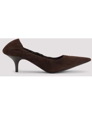 Miu Miu Lamb Leather Pumps - Brown
