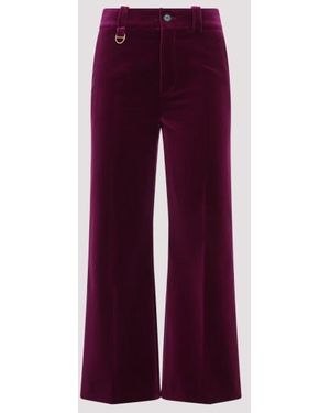 Chloé Chloe Wide Flare Pants - Red