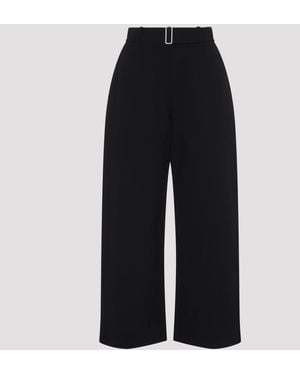 Studio Nicholson Chatto Belted Round Leg Pants - Black