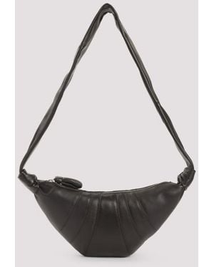 Lemaire Leather Croissant Zip Bag Unica - Black
