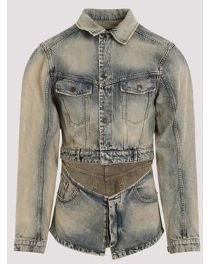 Egonlab Egonab Cutout Deni Jacket - Gray