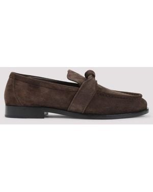 Bottega Veneta Astair Suede Loafers - Brown