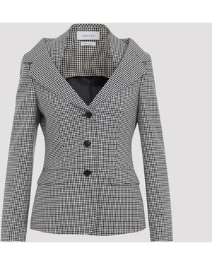 McQueen Off Shoulder Jacket Harness - Gray