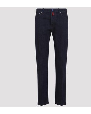 Kiton Cotton Pants - Blue